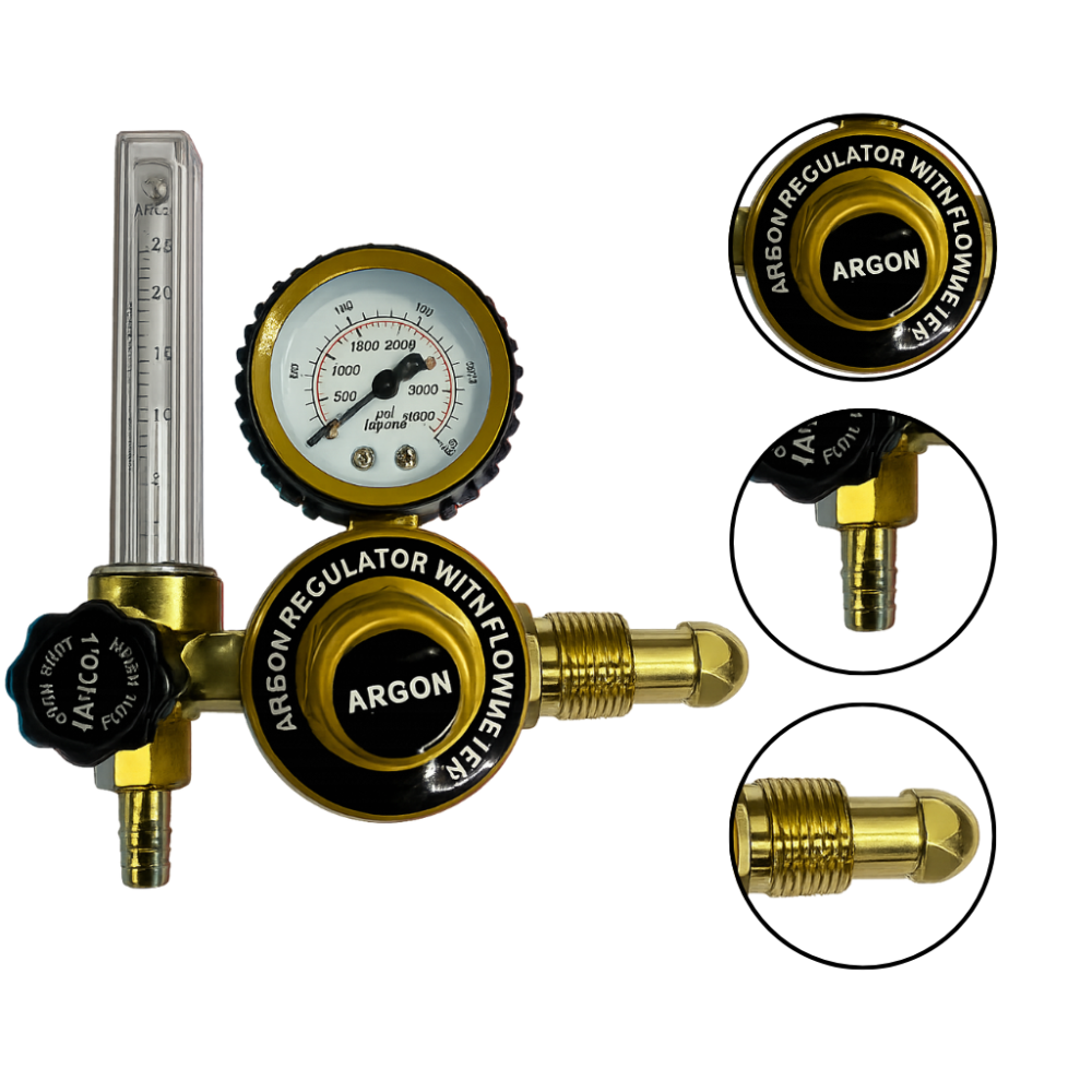 Argon gas regulator with flow meter by NG Weld