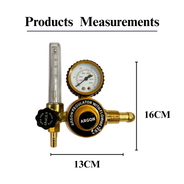 Argon gas regulator with flow meter by NG Weld