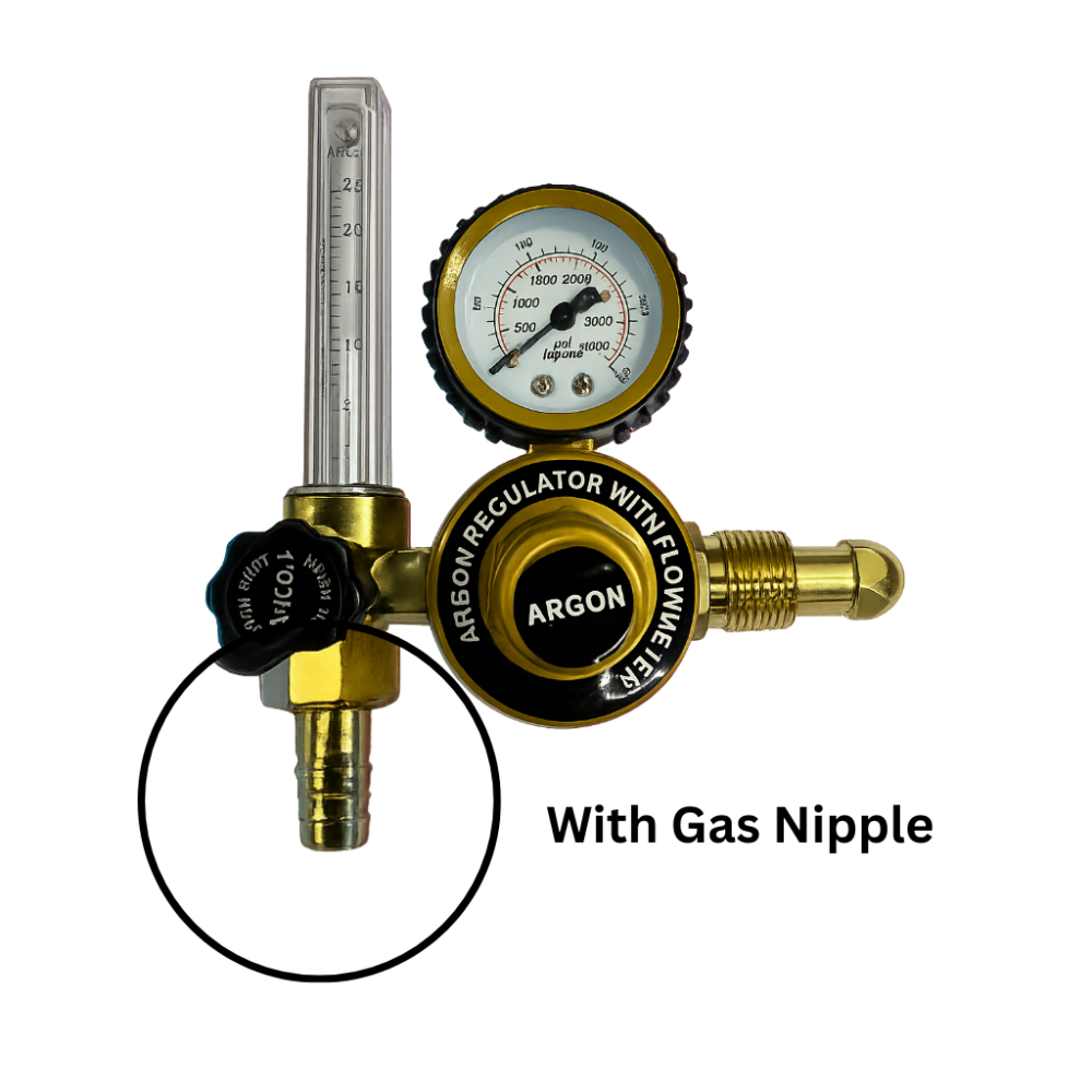 Argon gas regulator with flow meter by NG Weld