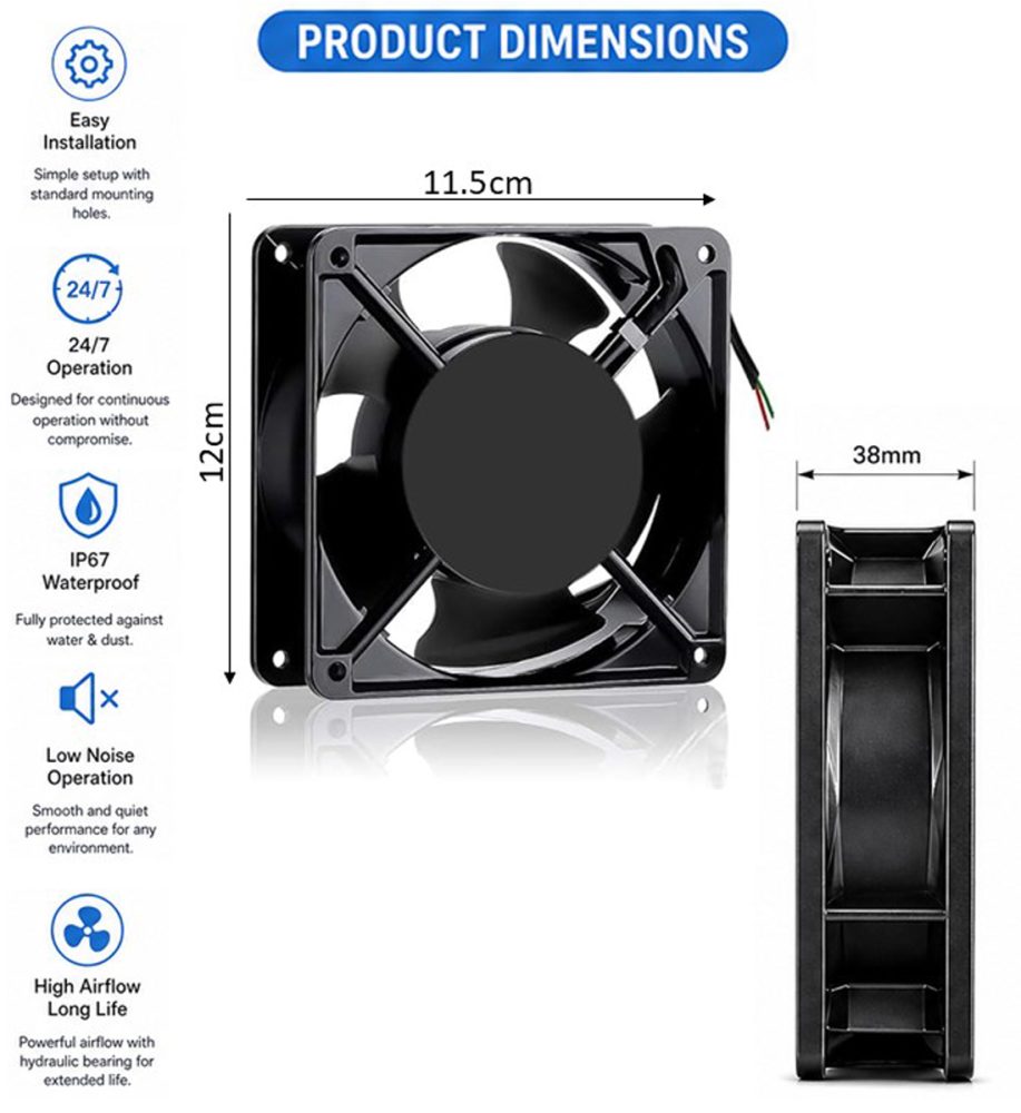 4 inch fan waterproof by NG Weld