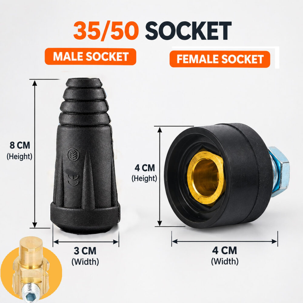 35/50 Male Female Socket by NG Weld