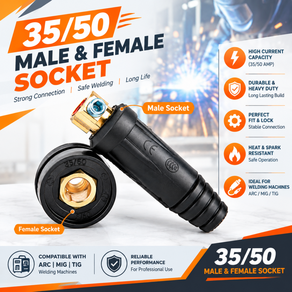 35/50 Male Female Socket by NG Weld